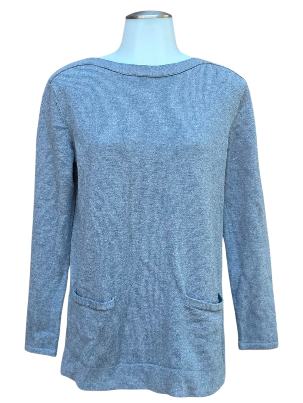 J. Jill Everyday pullover - Heather grey knit - S